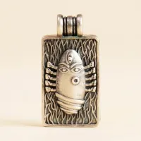 Серебренный кулон Линг Бхайрави большой, Иша Лайф; Linga Bhairavi Silver Pendant - Large, Isha Life